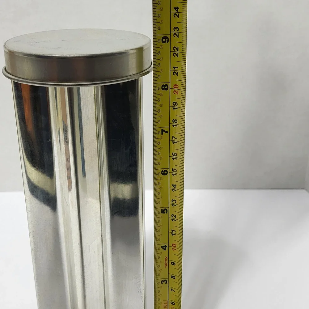 The Pampered Chef Valtrompia Bread Tube Star Shape Stainless‎ Steel 1570 Silver